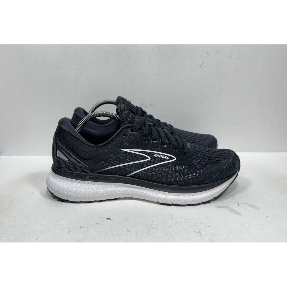 Brooks Glycerin 19 Black White 1103562e068 Running Shoes Men's Size 10 Wide